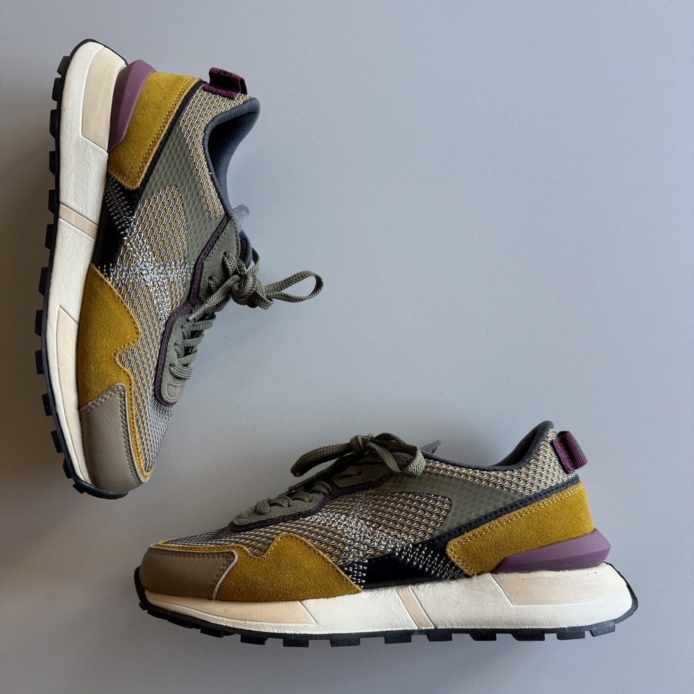 Munich NWOB Pulsar 05 Mustard Gray Trainers Sneakers EU 38 US 5.5 men 7 women